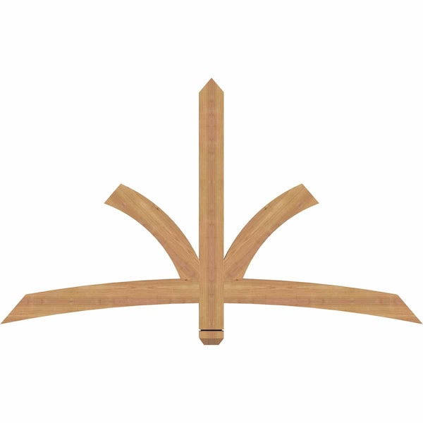 Ekena Millwork Davenport Timber Gable Bracket, Western Red Cedar, 60"W x 35"H x 1 1/2"D x 3 1/2"F, 14/12 Pitch GBW060X35X0204DAV00SWR - main